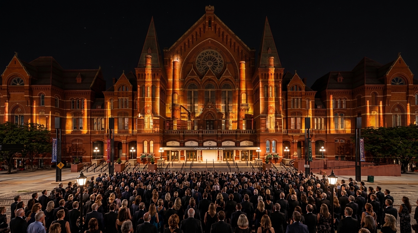 Act II variant: industrial column-forms rising along the bay-divisions